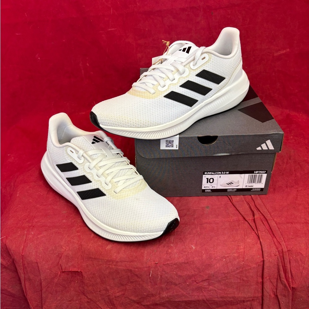 Adidas White and Black Athletic shoes/ Sneakers